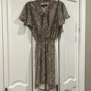 Max Studio Brown Plaid Dress S